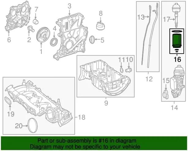 Mercedes-Benz 270 180 01 09, Engine Oil Filter Fastpartz