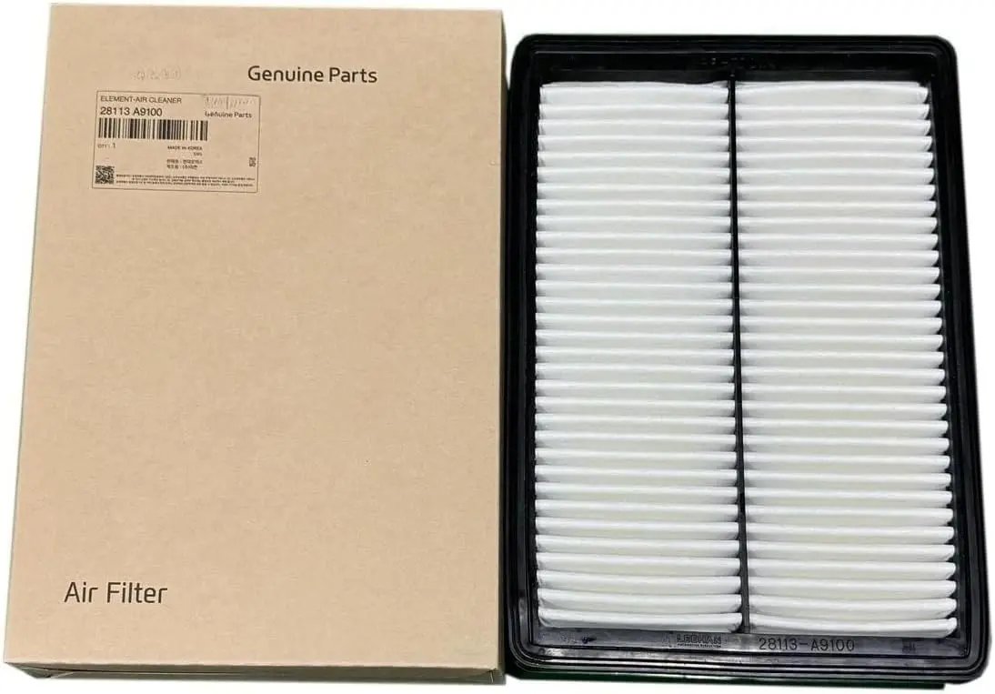 Generic Genuine OEM 28113-A9100 Air Cleaner Filter, Air Filter / 28113A9100 Compatible with Hyundai Palisade 20~, Telluride 20~, Santa Fe 17~20, Sedona 15~21, Sorento 16~20 Fastpartz