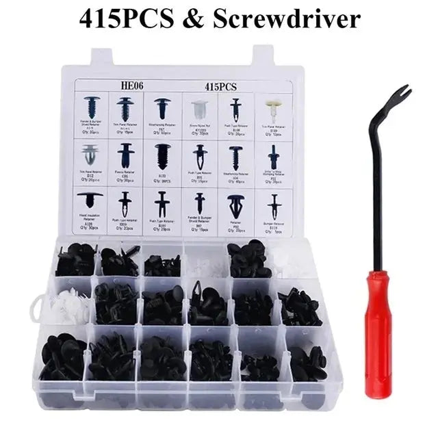 800pcs-100Pcs Car Fastener Clip Kit Fender Rivet Plastic Clips Auto Body Push Retainer Pin Rivet Bumper Door Trim Panel Repair Car Interesting Items Store