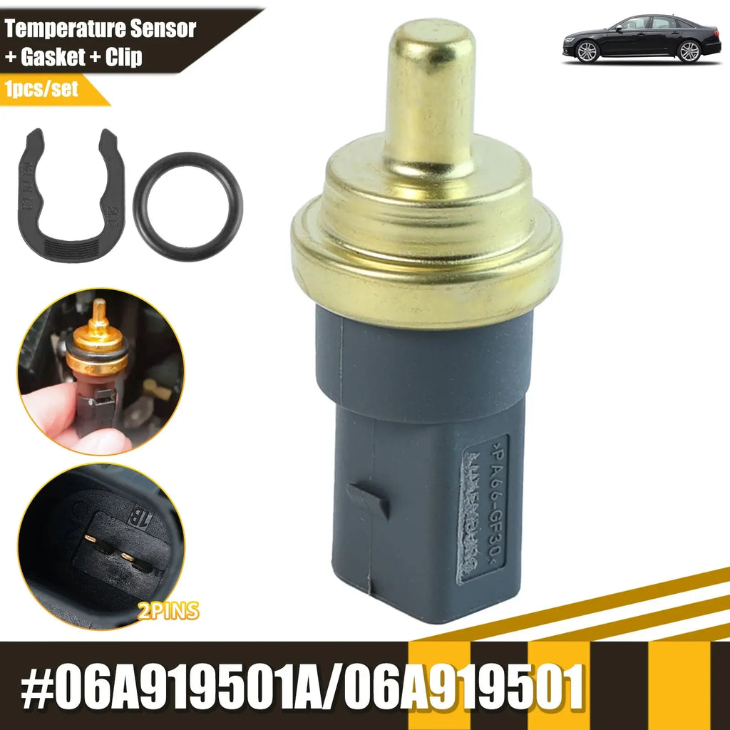 06A919501A Engine Coolant Temperature Sensor w/O-ring For Audi A3 A4 A5 A6 VW GOLF Seat Skoda 06A919501 06A 919 501A 06A 919 501 Yiyasu Store