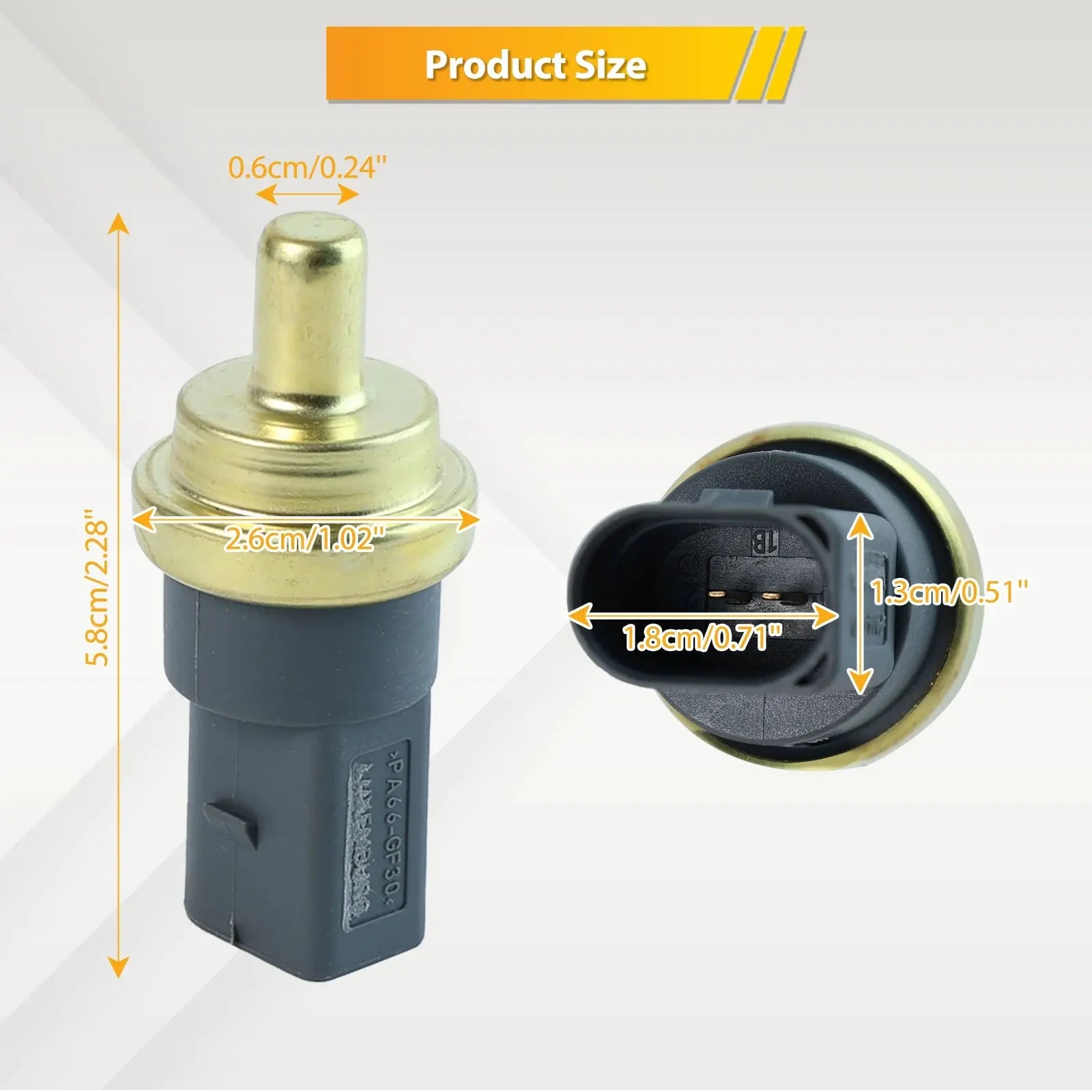 06A919501A Engine Coolant Temperature Sensor w/O-ring For Audi A3 A4 A5 A6 VW GOLF Seat Skoda 06A919501 06A 919 501A 06A 919 501 Yiyasu Store