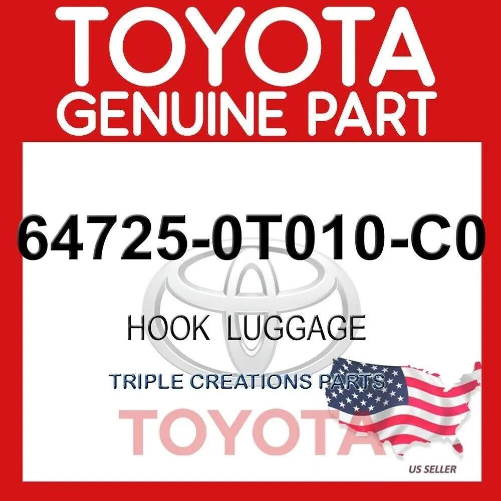647250T010C0 Genuine Toyota Camry Avalon Black Hook Luggage 64725-0T010-C0 OEM Fastpartz