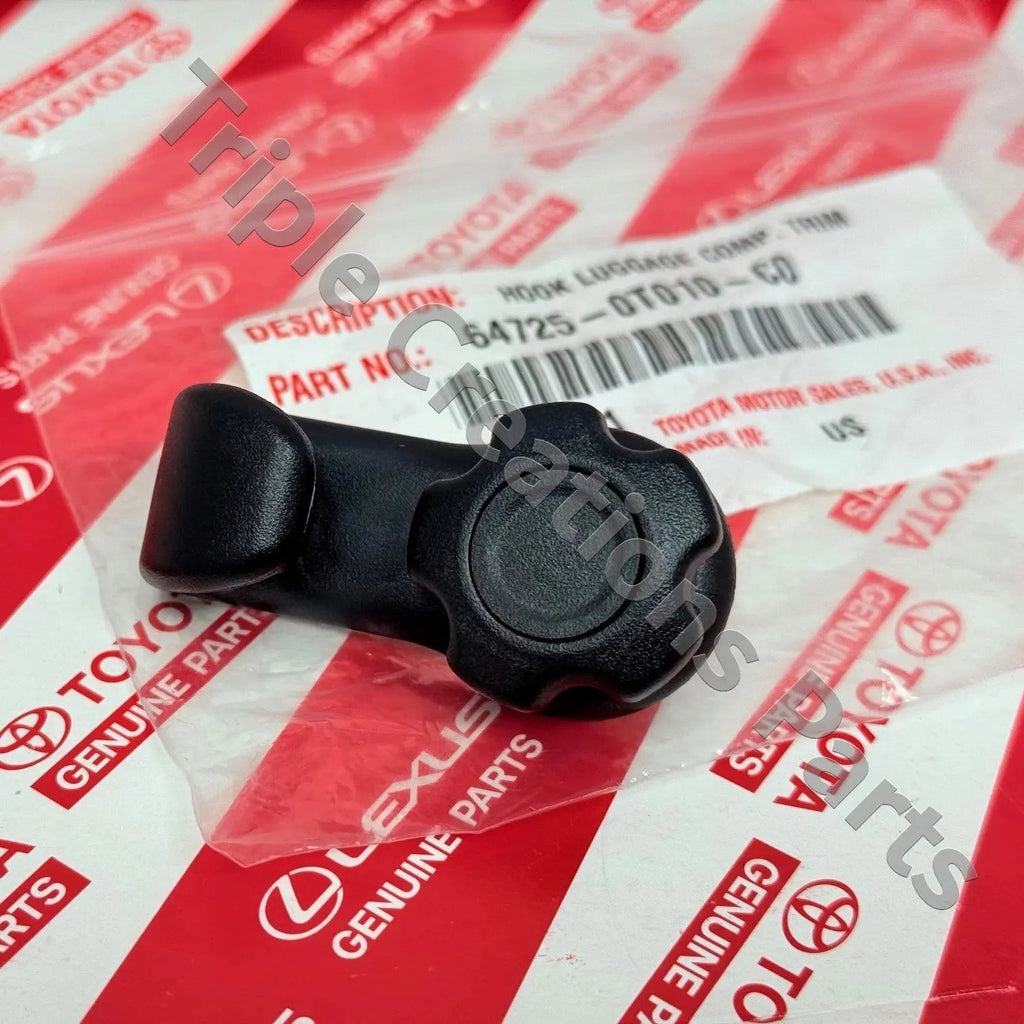 647250T010C0 Genuine Toyota Camry Avalon Black Hook Luggage 64725-0T010-C0 OEM Fastpartz