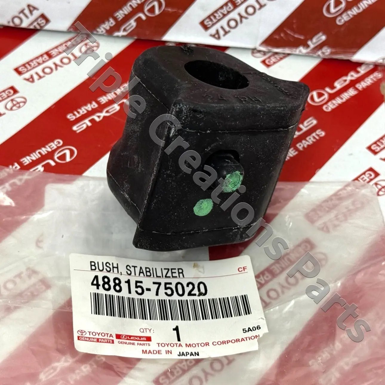 4881575020 Genuine Toyota Bush, Front Stabilizer Bar, RH 48815-75020 Fastpartz