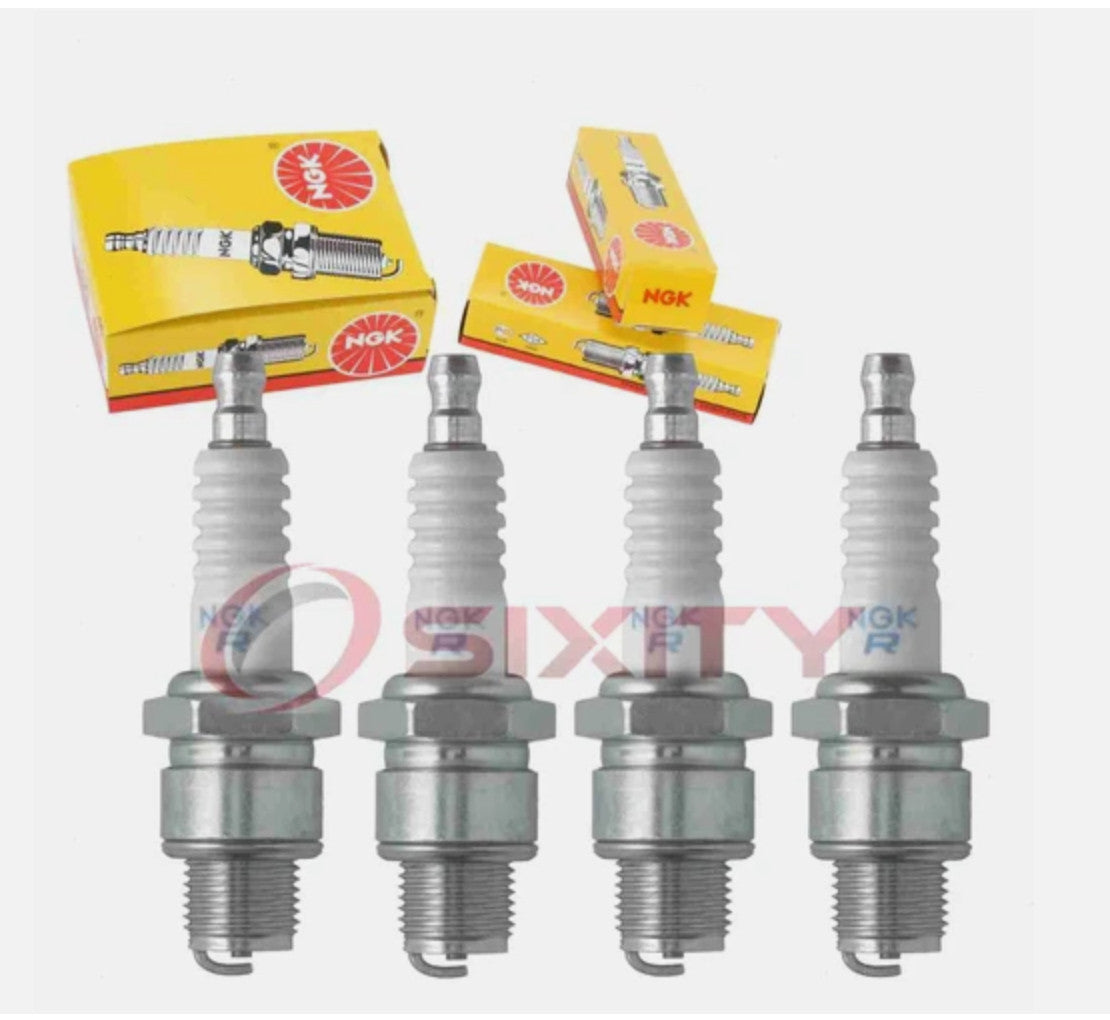4 pc NGK 3322 BR4HS Standard Spark Plugs for WR10AC WR10A W9AO