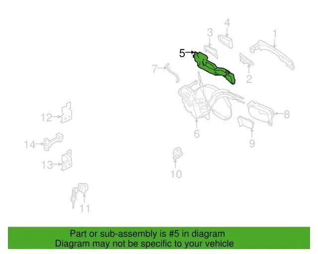 806111BA1A Genuine Infiniti Bracket-Outside Handle LH 80611-1BA1A OEM US Stock Fastpartz