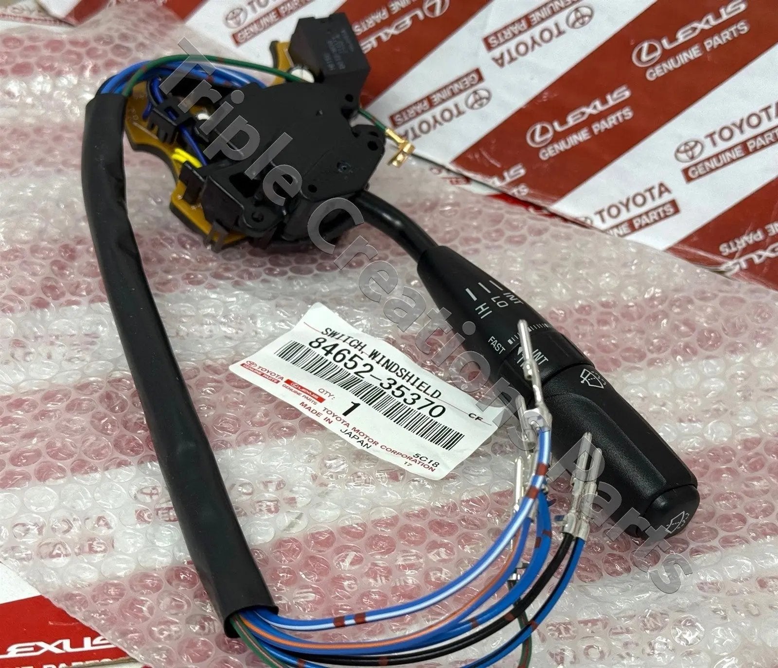 84652-35370 Toyota Pickup 4Runner 90-95 Hilux T100 OEM Windshield Wiper Switch Fastpartz