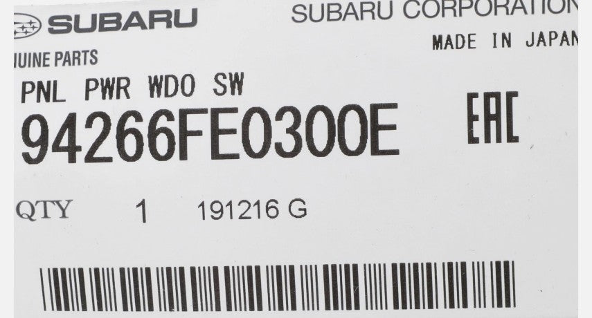 2002 Subaru Impreza Power Window Switch Bezel Right 94266FE030OE Genuine OEM