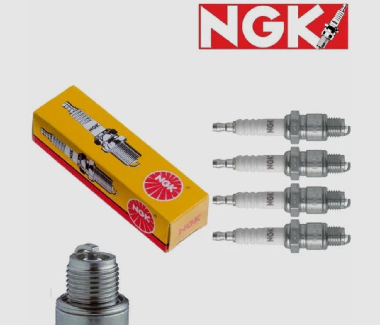 NGK 4X Spark Plug BUHX #2522 Kawasaki/Mach III CDI Triple 4-PACK