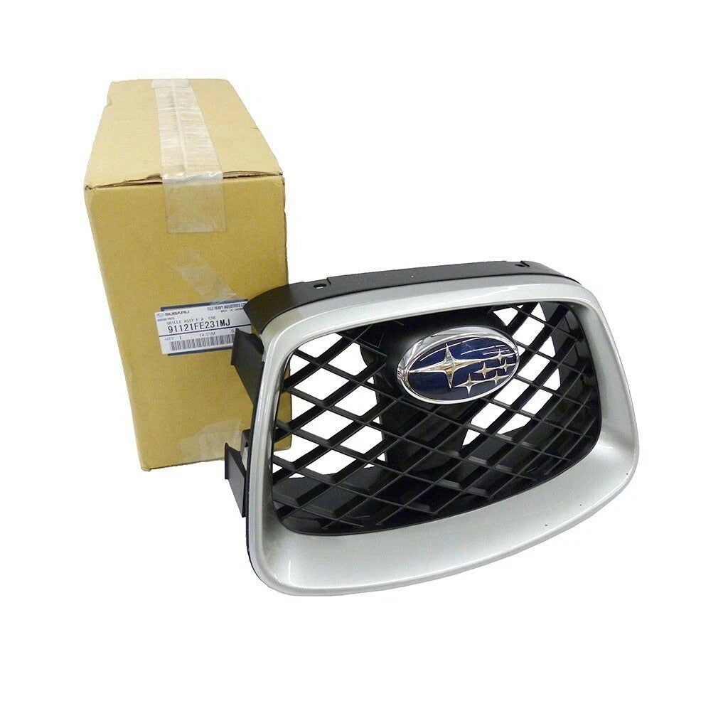 2006 2007 Subaru Impreza WRX STi Center Grille Crystal Grey NEW 91121FE231MJ OEM