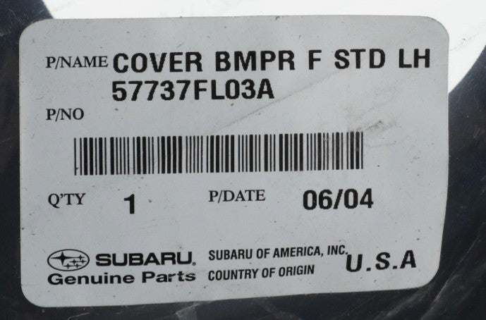 2020-2023 Subaru Impreza Fog Light Cover Bezel Driver Side 57737FL03A