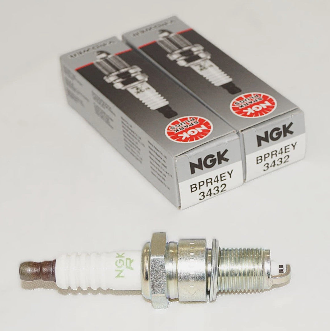 2 Pack Genuine NGK 3432 BPR4EY V-Power Spark Plugs