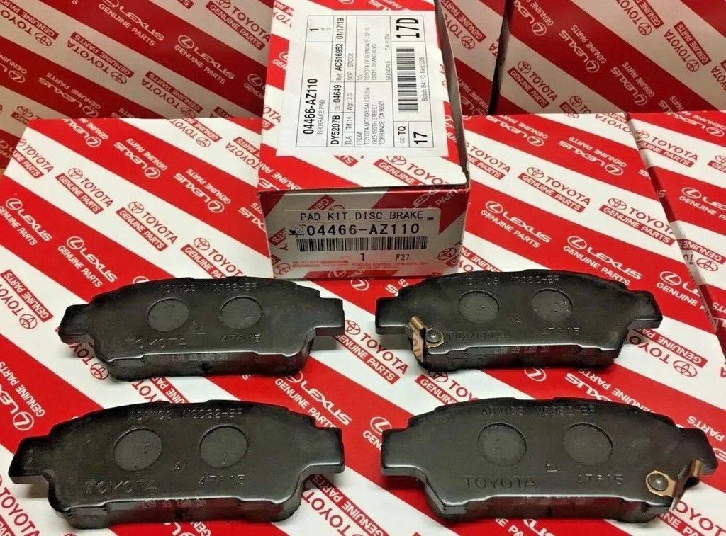 2003-2010 TOYOTA SIENNA REAR CERAMIC BRAKE PADS GENUINE OEM 04466-AZ210 Fastpartz