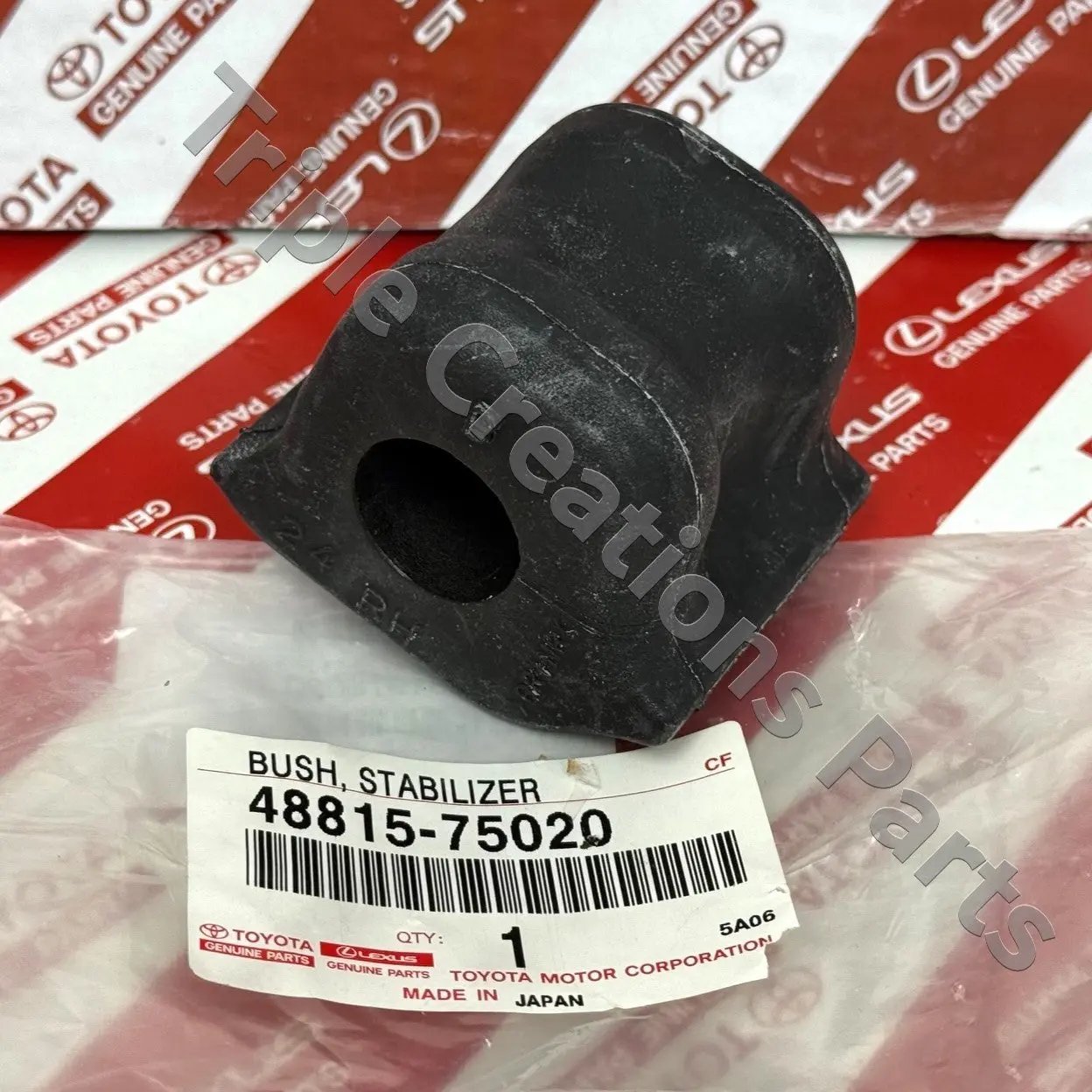 4881575020 Genuine Toyota Bush, Front Stabilizer Bar, RH 48815-75020 Fastpartz